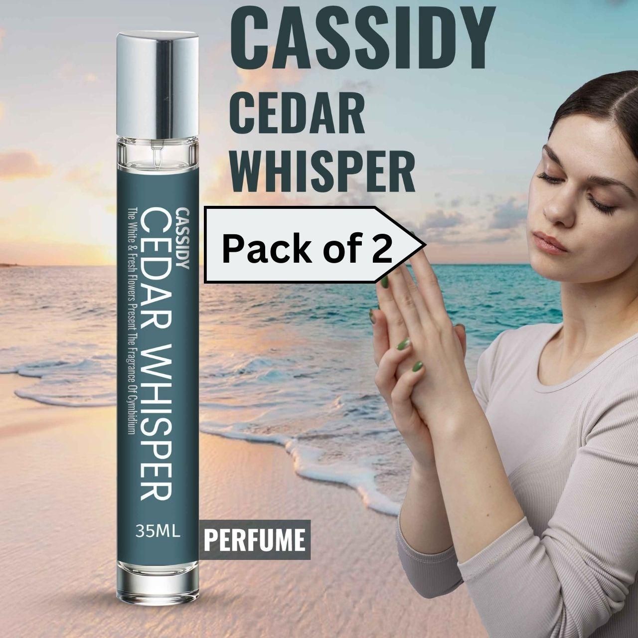 CASSIDY Cedar Whisper Perfume, 35ml.( Pack of 2) 0c2542-3a