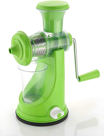 Hand Juicer for Fruits and Vegetables with Steel Handle Vacuum Locking System,Shake, Smoothies, Travel Juicer for Fruits and Vegetables,Fruit Juicer for All Fruits,Juice Maker Machine