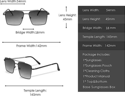 UV Protection Retro Square Sunglasses