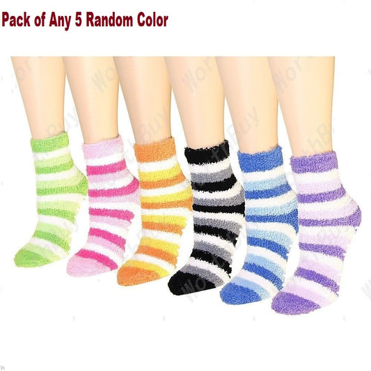 Soft & Cozy Ladies Women Girls Fuzzy Socks Winter Warm Feather Socks