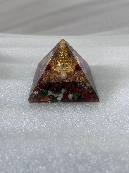 Originate Pyramid Shri Yantra With Rudraksha