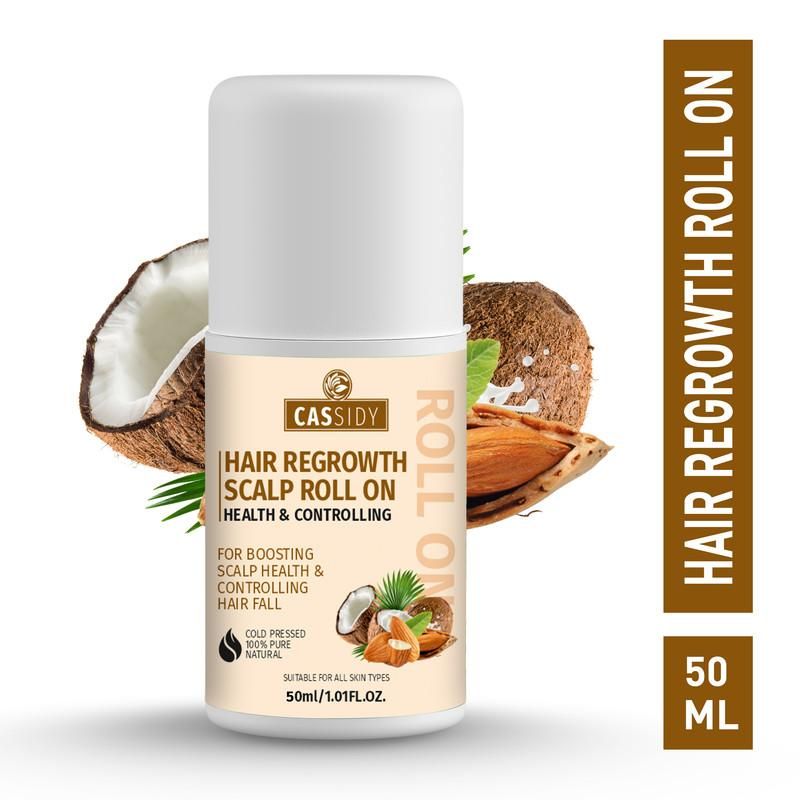 CASSIDY Scalp Roll On For Hair Regrowth and Controlling Hair Fall (50 ML) 0c2542-3a