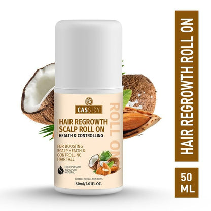 CASSIDY Scalp Roll On For Hair Regrowth and Controlling Hair Fall (50 ML) 0c2542-3a