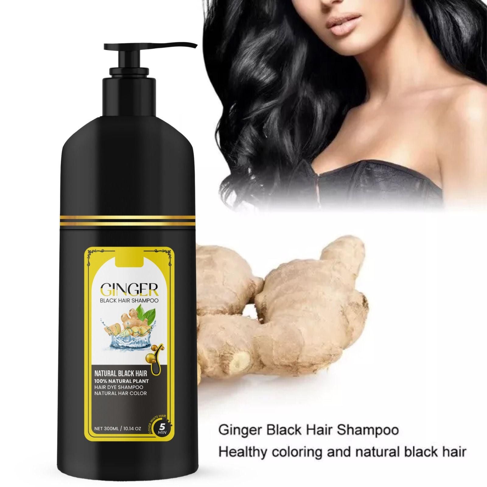 Ginger Black Hair Shampoo Natural Black Hair 300ml 0c2542-3a