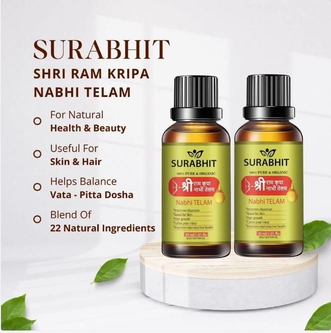 Surabhit Ayurvedic Ramban Multi-Benefit Nabhi Oil 30 ML (Pack of 2) 0c2542-3a