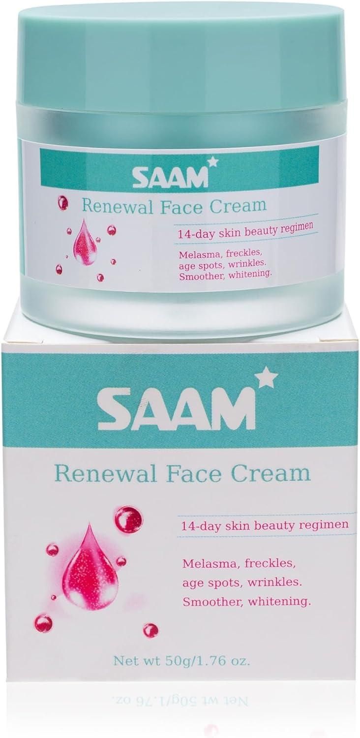 Saam renewal face cream, remove wrinkles, melasma, freckles, skin aging, dark skin (Pack Of 2) 0c2542-3a