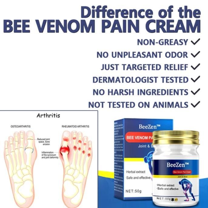 BeeZen Bee Venom Joint and Bone Therapy Advanced Cream  50gm (Pack Of 2) 0c2542-3a