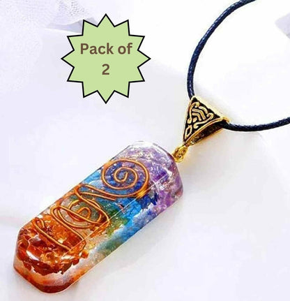 Titanium Quartz Stone Pendant (Pack of 2)