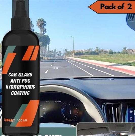 Car Glass Anti-Fog Hydrophobic Coating 100ml(Pack Of 2)