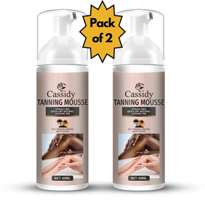 CASSIDY Tanning Mousse Moisturizer 60ml Pack of 2 0c2542-3a