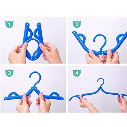 4PCS Portable Foldable Clothes  Hangers