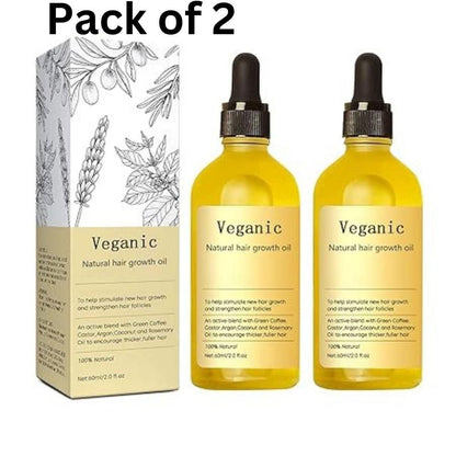 Vegan Natural Hair Growth Oil (Pack of 2) 0c2542-3a