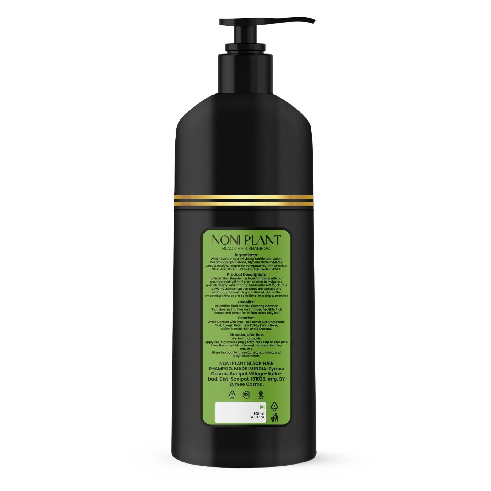 Noniplant Black Hair Shampoo 300ml (Pack Of 2) 0c2542-3a