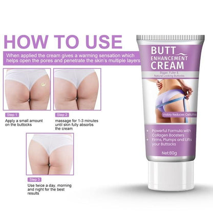 Butt Enhancement Cream,Bigger,Fuller & Natural Looking Buttocks,80gm (Pack of 2)