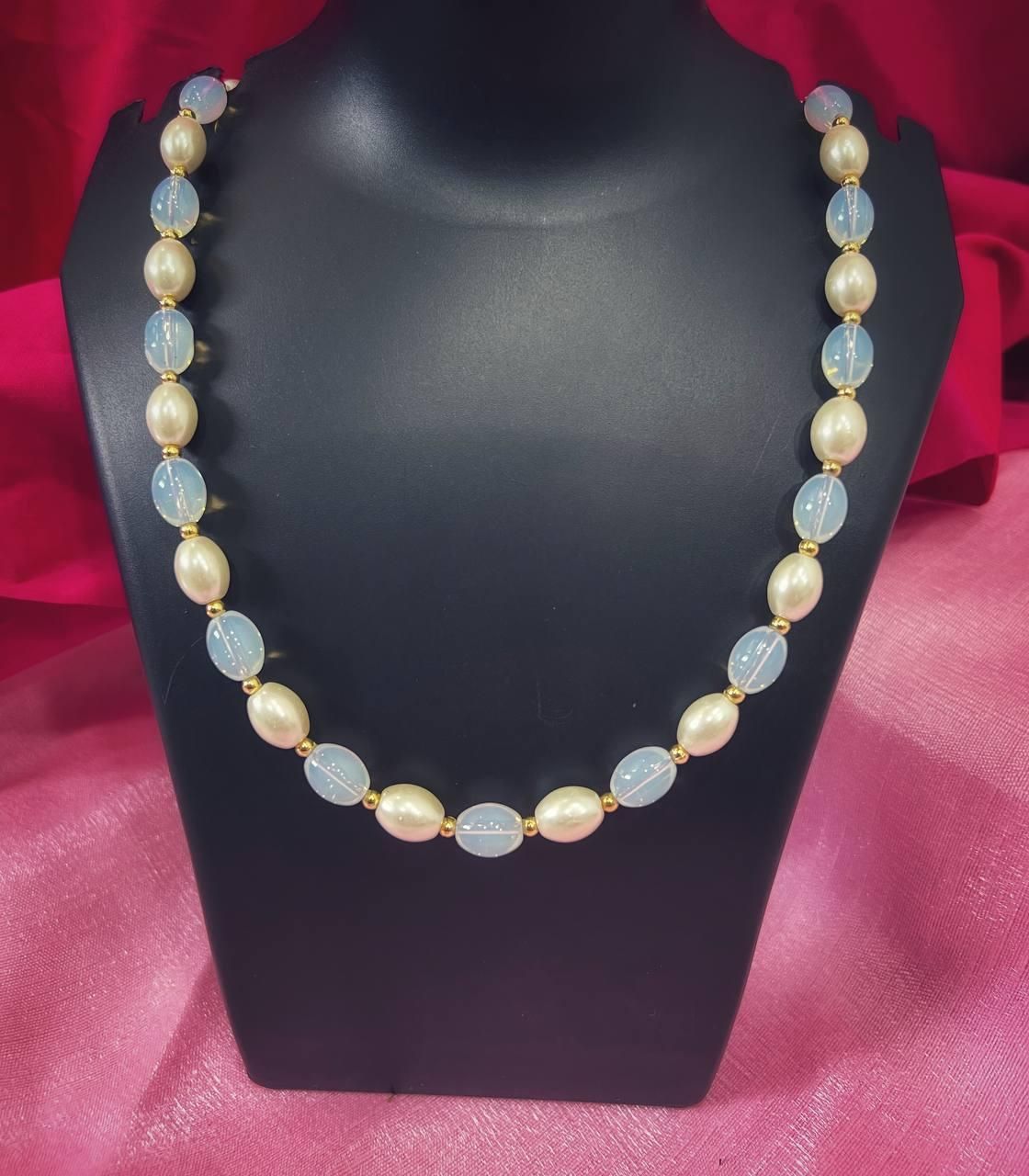 PD Enterprise MALA Pearl Gold Plated Necklace