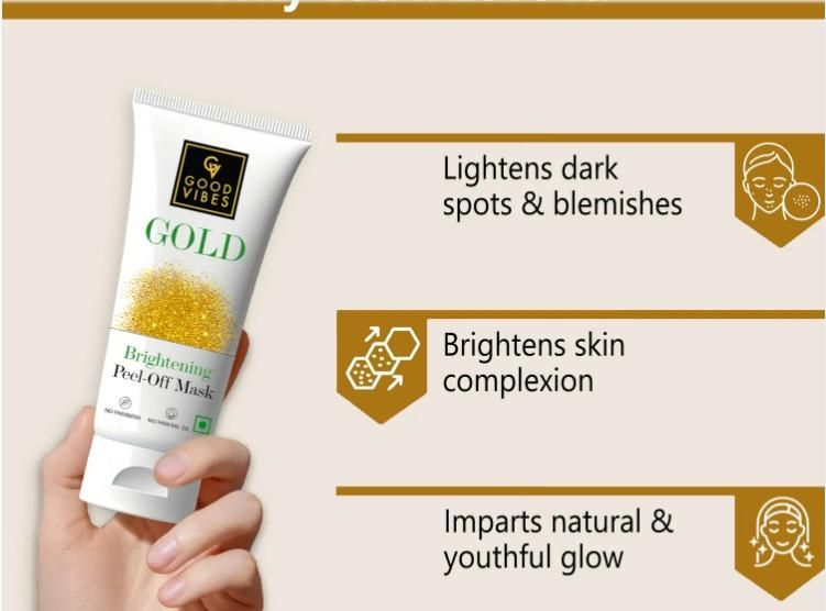 Good Vibes Gold Brightening Peel off Mask 50gram (Pack of 2) 0c2542-3a