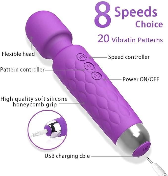 Rechargeable Body Wand Full Body Massager 0c2542-3a