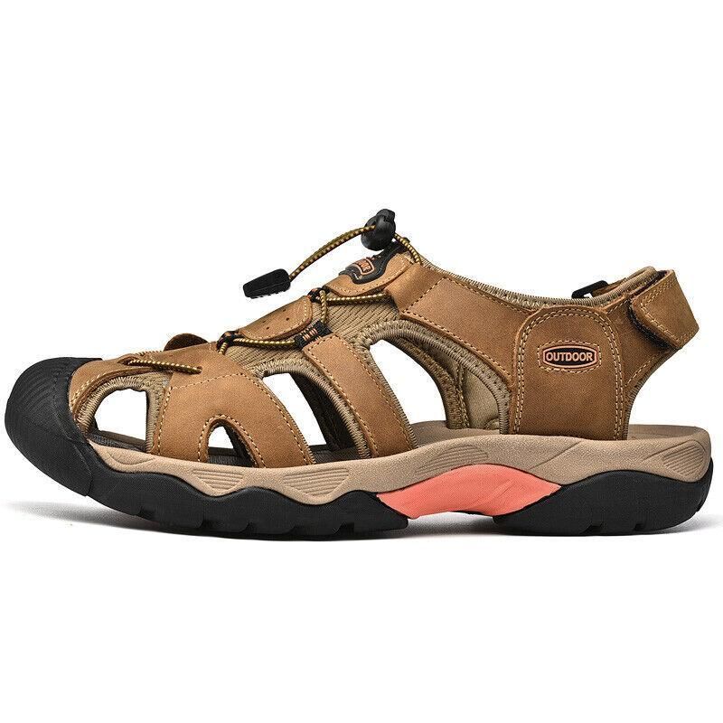 Men's Leather Closed Toe Sandal 0c2542-3a