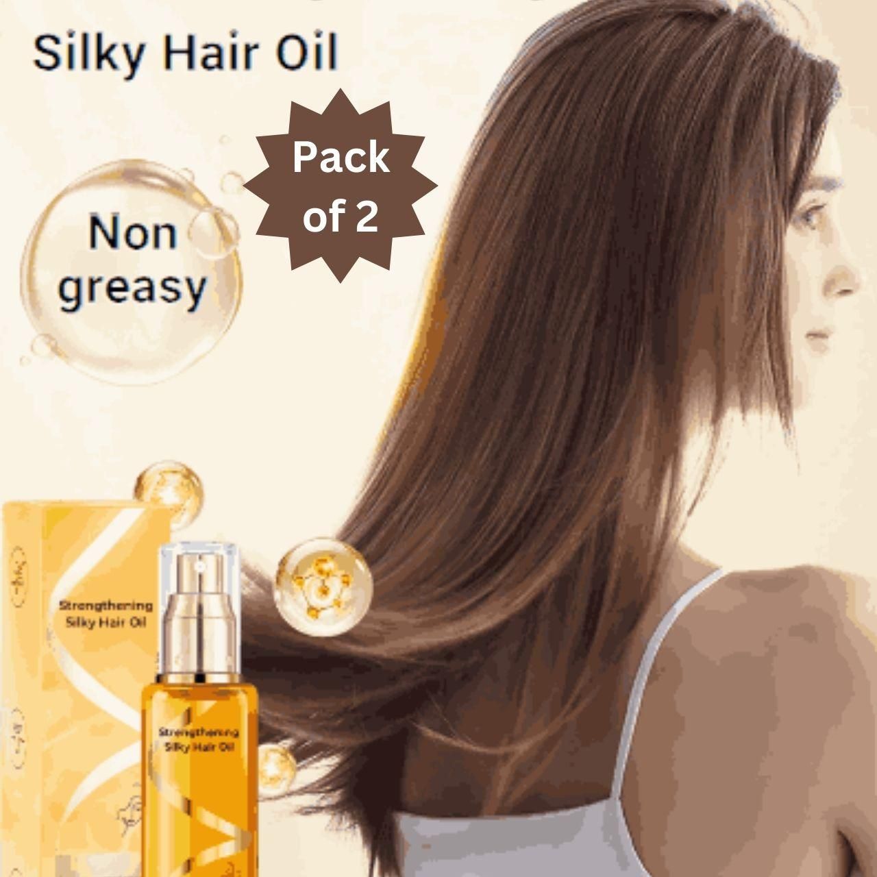 Straitening Silky Hair Oil 250 ML (Pack of 2) 0c2542-3a