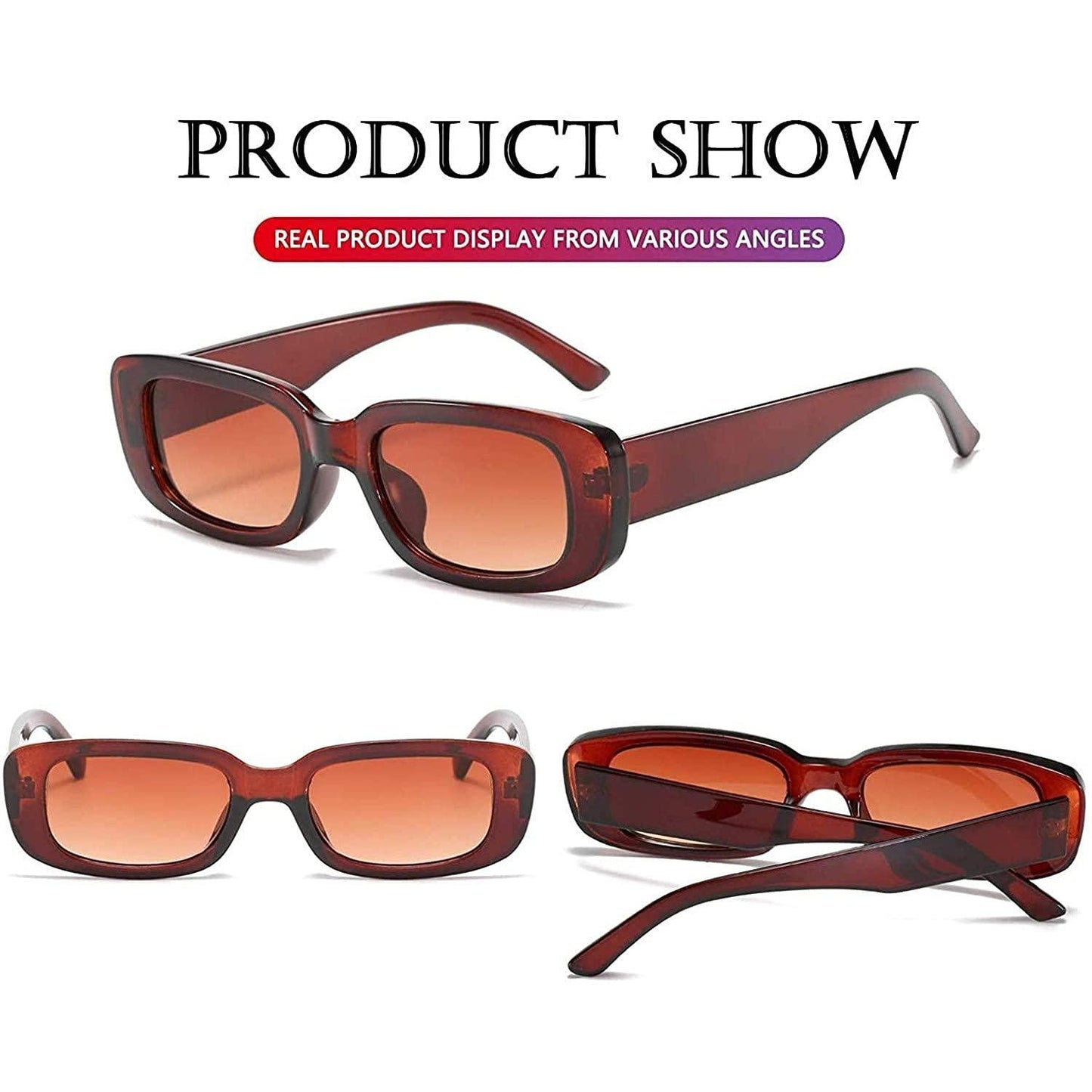 Unisex Square Frame Sunglasses