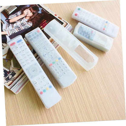 Transparent Silicone TV Remote Cover Dustproof (3 Pcs)