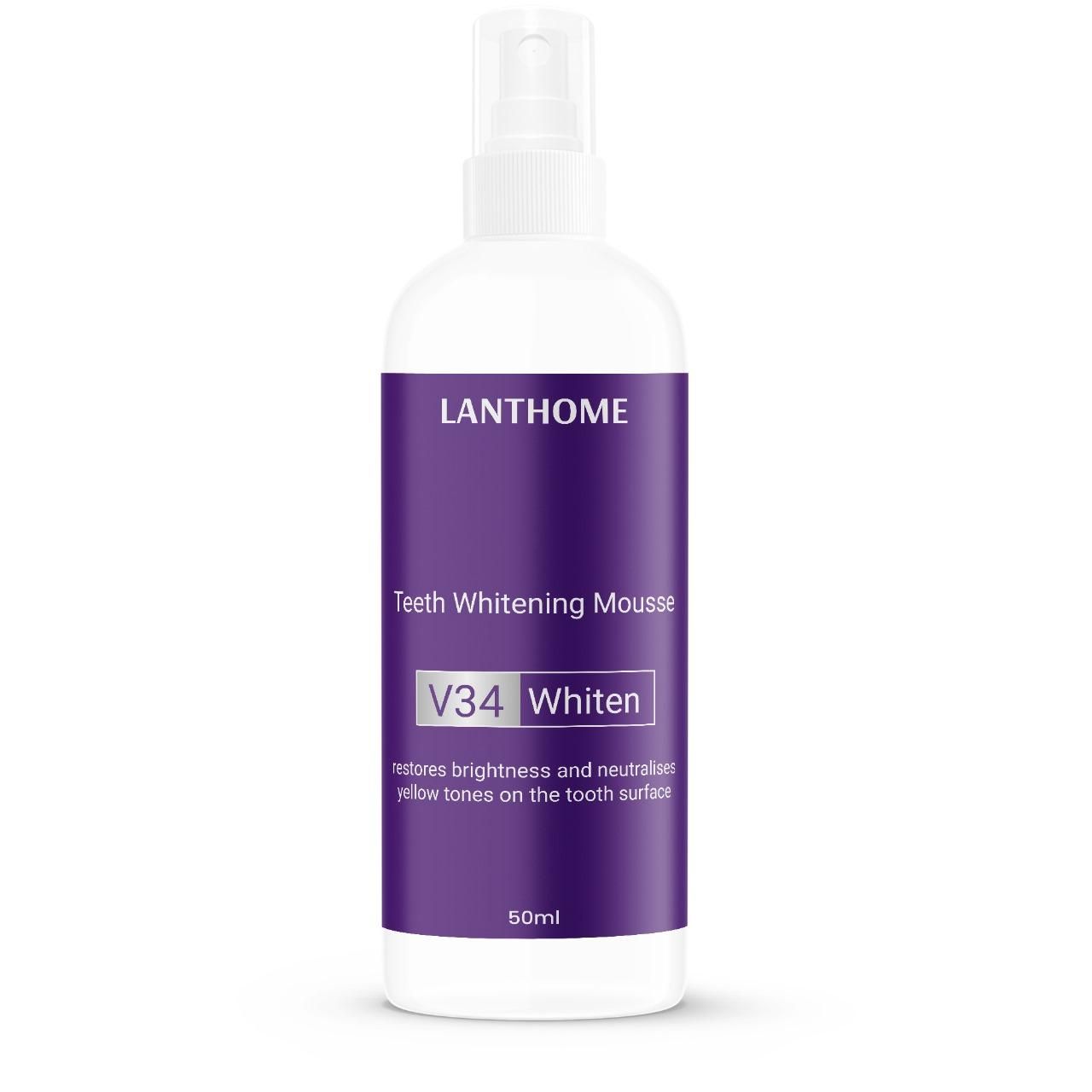 Lanthome Teeth Whitening Spray Mousse V34 Whiten 50ml (Pack Of 2) 0c2542-3a