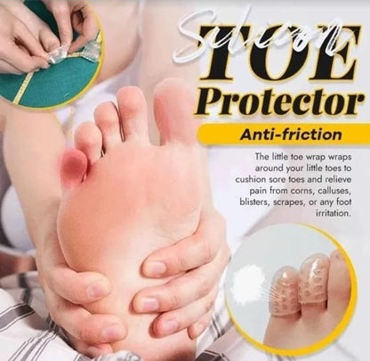 Silicone Anti-Friction Toe Protector (Pack Of 2)