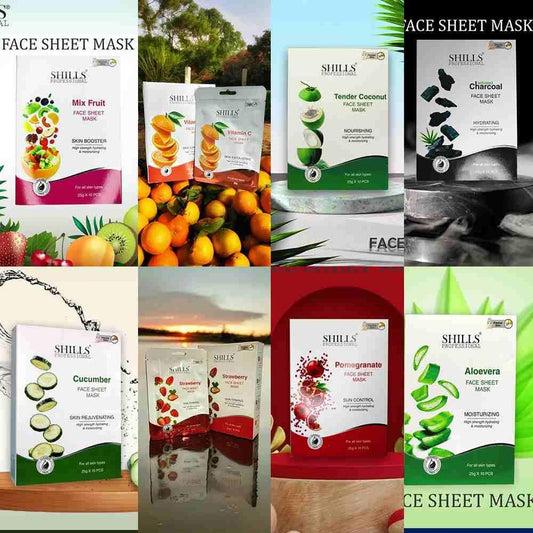 MIX FRUIT SHEET MASK WITH SERUM (Pack of 8) 0c2542-3a