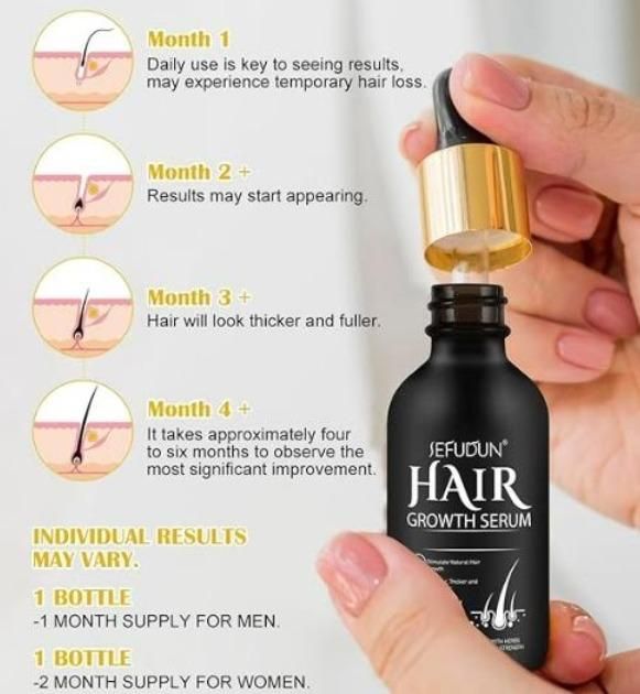 Hair Growth Serum with Biotin 60ML(Pack Of 2) 0c2542-3a