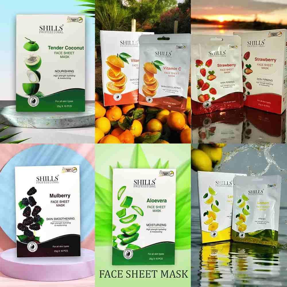 MIX FRUIT SHEET MASK WITH SERUM (Pack of 6) 0c2542-3a