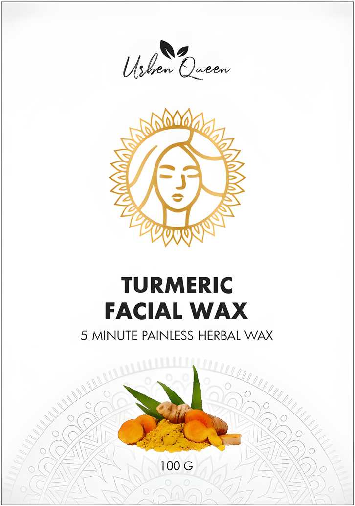 Turmeric Facial Wax - 5 Minute Painless Herbal Wax Powder (100g) 0c2542-3a