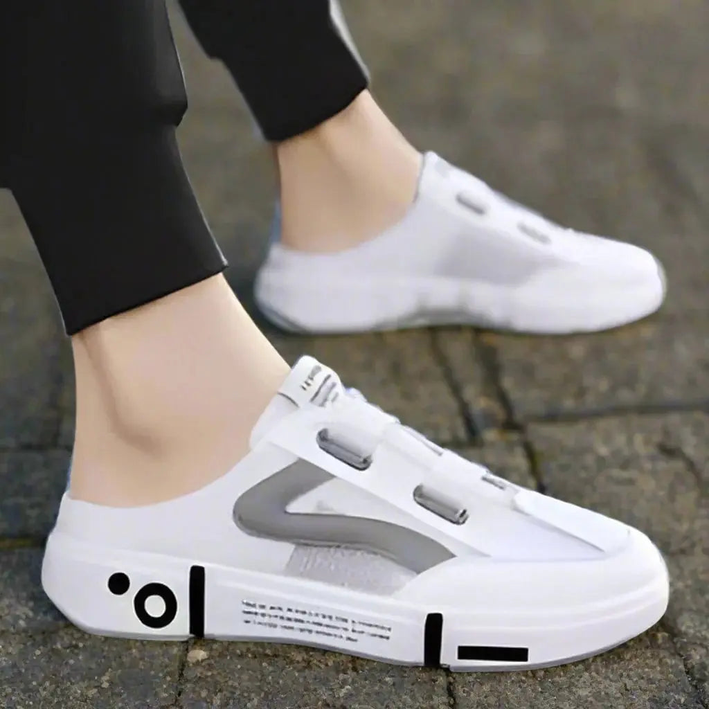 Men's Soft Nonslip White Half Casual Shoes 0c2542-3a