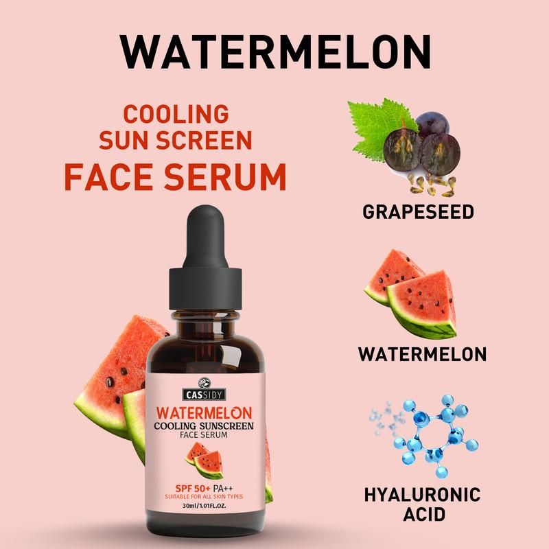 CASSIDY Watermelon Cooling SunScreen Face Serum 30 ml Pack of 2 0c2542-3a