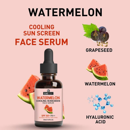 CASSIDY Watermelon Cooling SunScreen Face Serum 30 ml Pack of 2 0c2542-3a