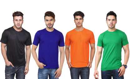 DRI - FIT Round Neck Men's T-shirt (Pack of 4)