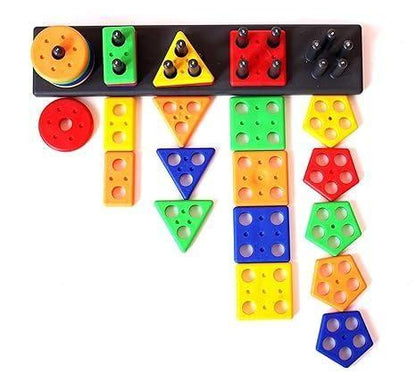 Geometric Stacker Shape Sorter Blocks