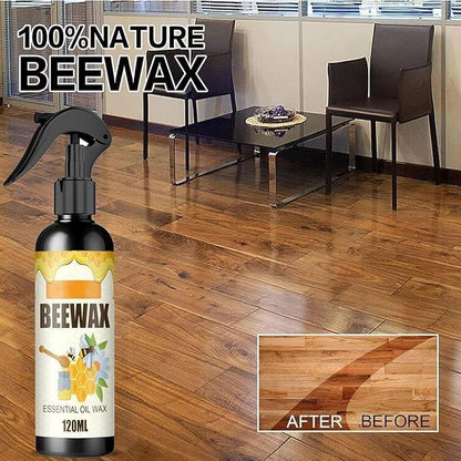 Natural Micro-Molecularized Beeswax Spray, Furniture Polish and Cleaner for Wood (Pack of 2)