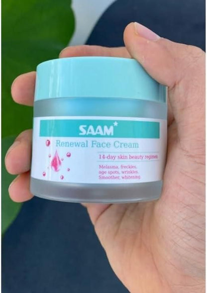 Saam renewal face cream, remove wrinkles, melasma, freckles, skin aging, dark skin (Pack Of 2) 0c2542-3a