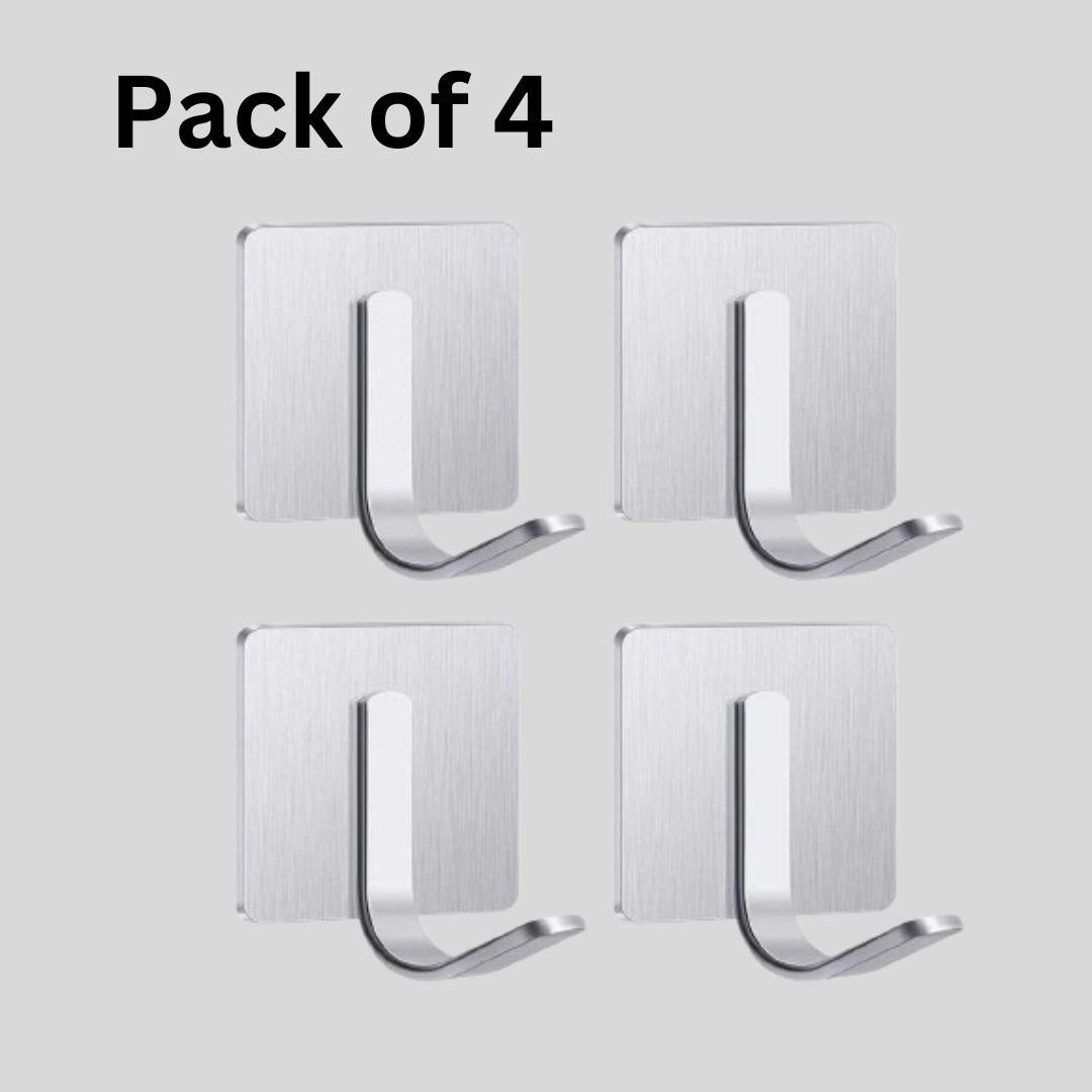 Strong Stainless Steel Holder Hook (Pack of 4)