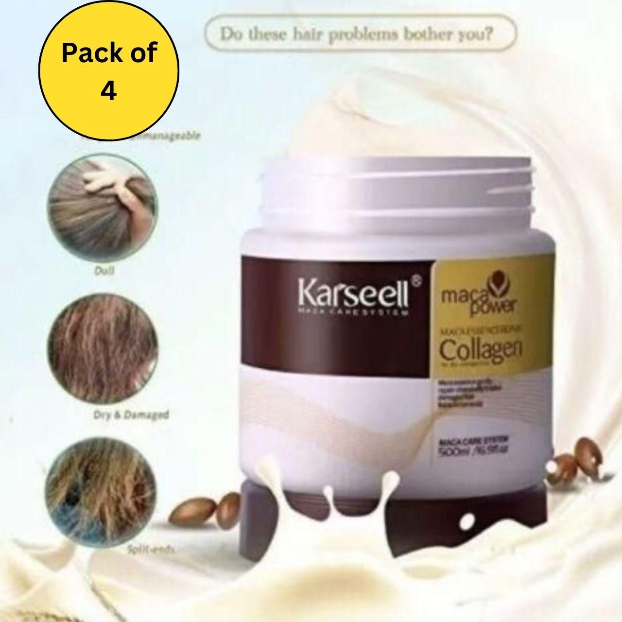 Karseell Maca Power Collagen Hair Mask 100ml (Pack of 4) 0c2542-3a