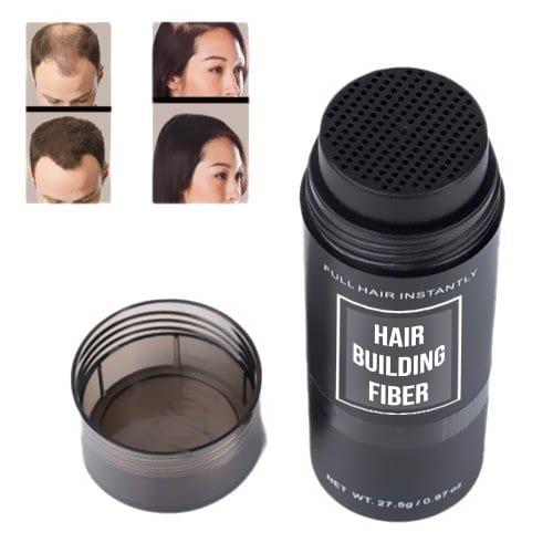 Toppik Hair Building Fibers, Keratin-Derived Fibres for Naturally Thicker Looking Hair, Cover bald spot - Black 27.5 gm with Spray Applicator, Combo Pack 0c2542-3a