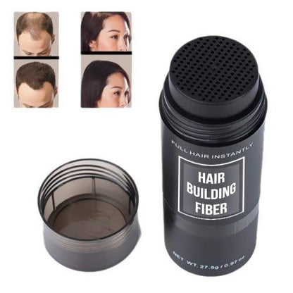 Toppik Hair Building Fibers, Keratin-Derived Fibres for Naturally Thicker Looking Hair, Cover bald spot - Black 27.5 gm with Spray Applicator, Combo Pack 0c2542-3a