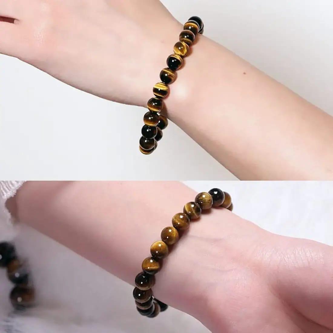 Tiger Eye Yellow Crystal Healing Stone Bracelet