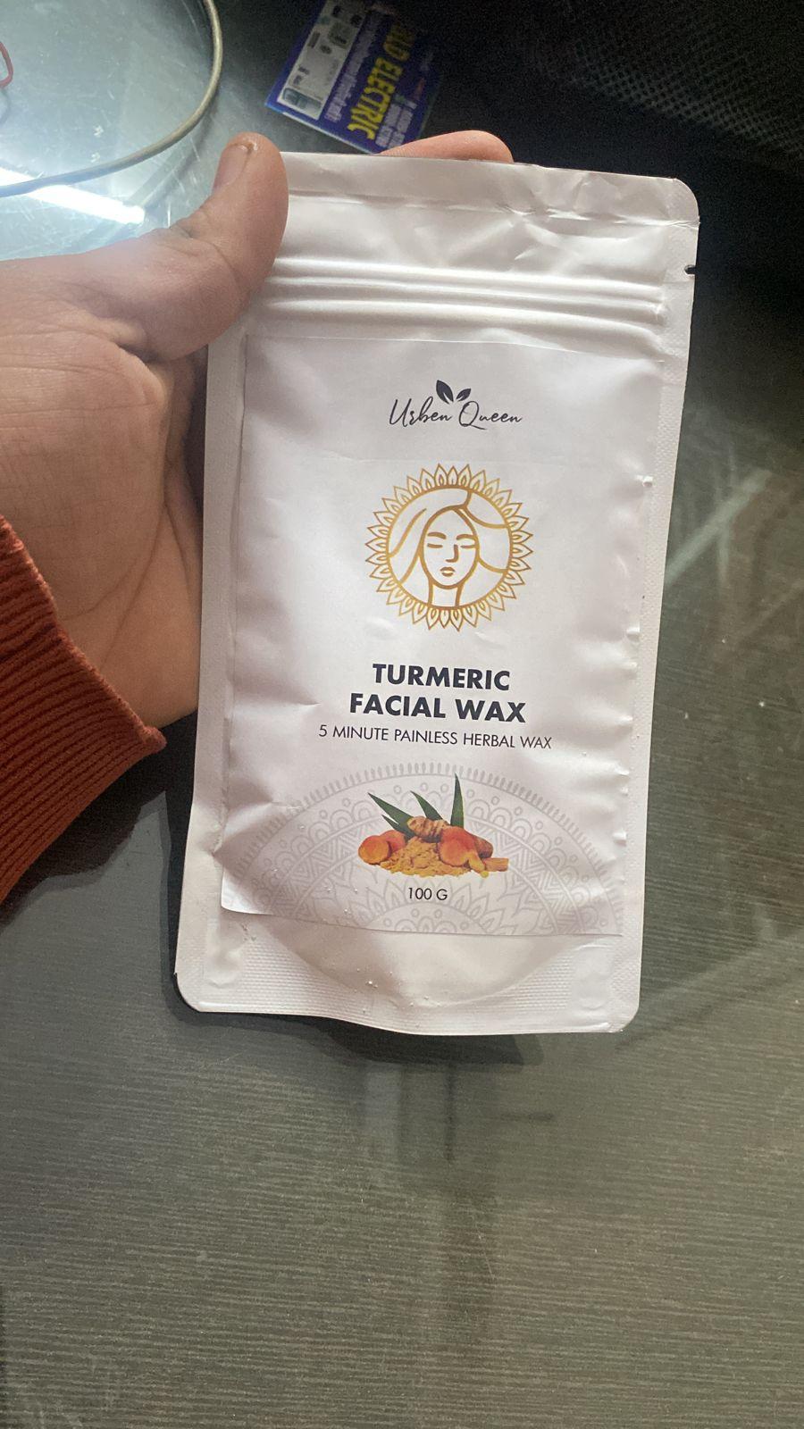 Turmeric Facial Wax - 5 Minute Painless Herbal Wax Powder (100g) (Pack of 2) 0c2542-3a