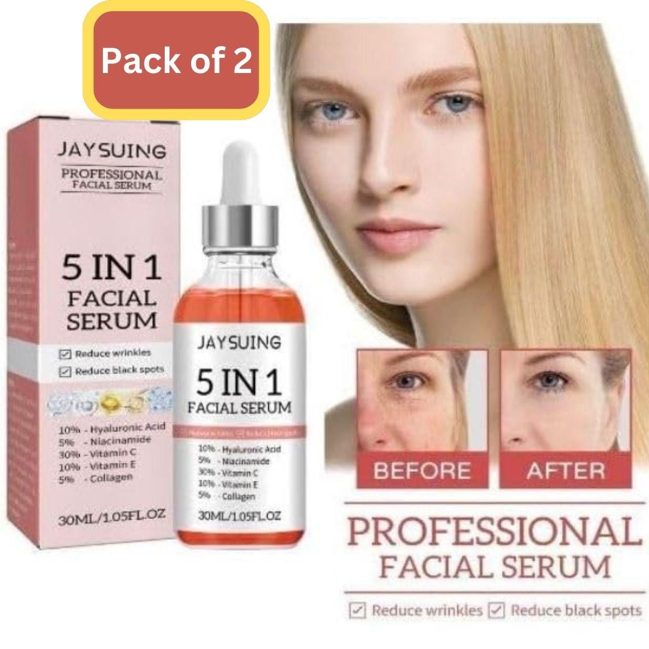 5 in 1 Advanced Anti-Wrinkle Face Serum (Pack of 2) 0c2542-3a