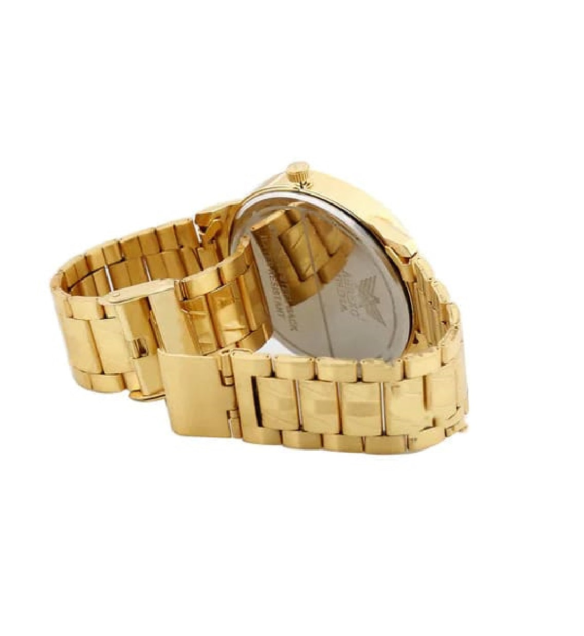 Men's Analog Stainless Steel Golden Watch