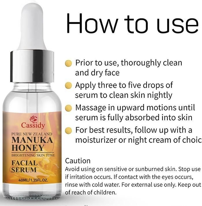 CASSIDY Manuka Honey Facial Serum 40ML (Pack of 2) 0c2542-3a