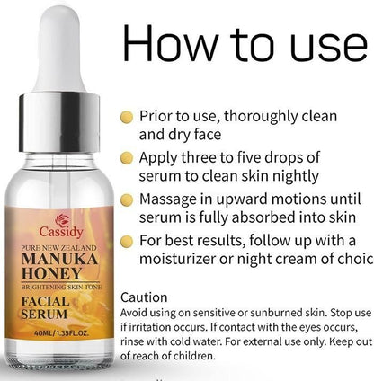 CASSIDY Manuka Honey Facial Serum 40ML (Pack of 2) 0c2542-3a