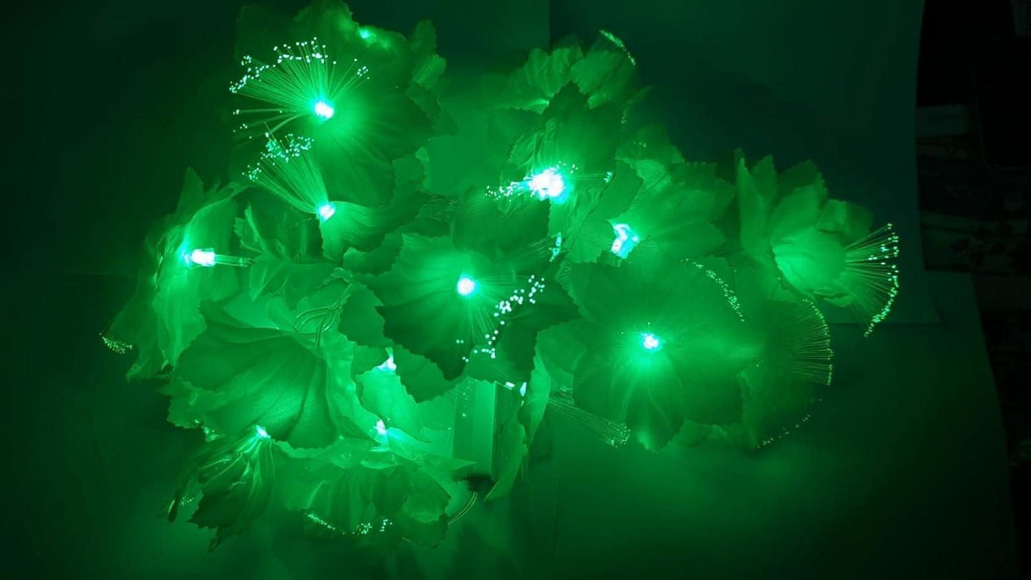 14 Green Fibre Optic Pollens Light