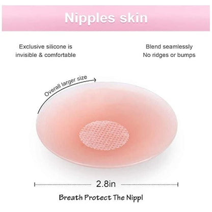 4 Pairs Nipple Covers Reusable Adhesive Nipple Covers